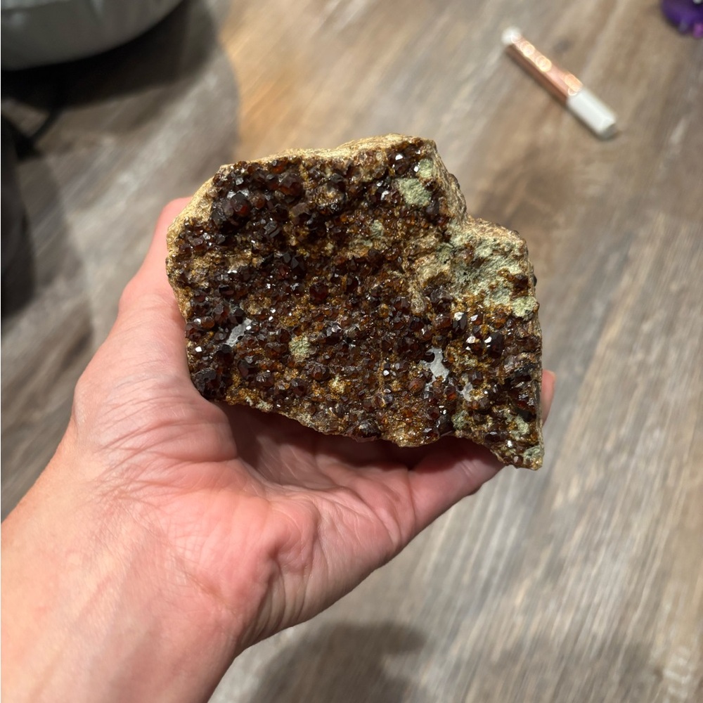Sparkling Garnet Geode